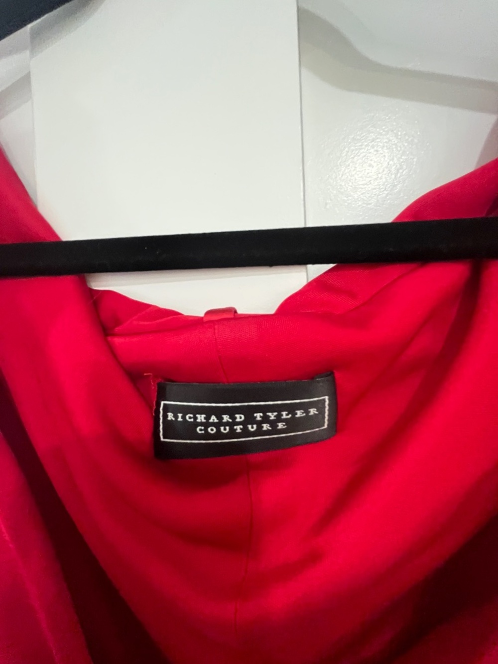 Richard Tyler Couture vintage vibrant Red gown $400